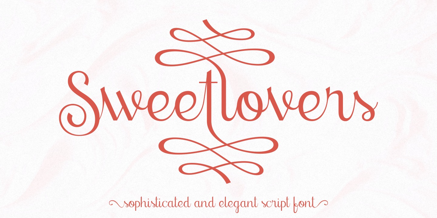 Beispiel einer Sweetlovers Regular-Schriftart